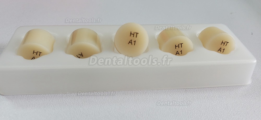 10 Pièces Bloc de presse Emax en verre-céramique de laboratoire dentaire, , pilules disiliciées au Lithium